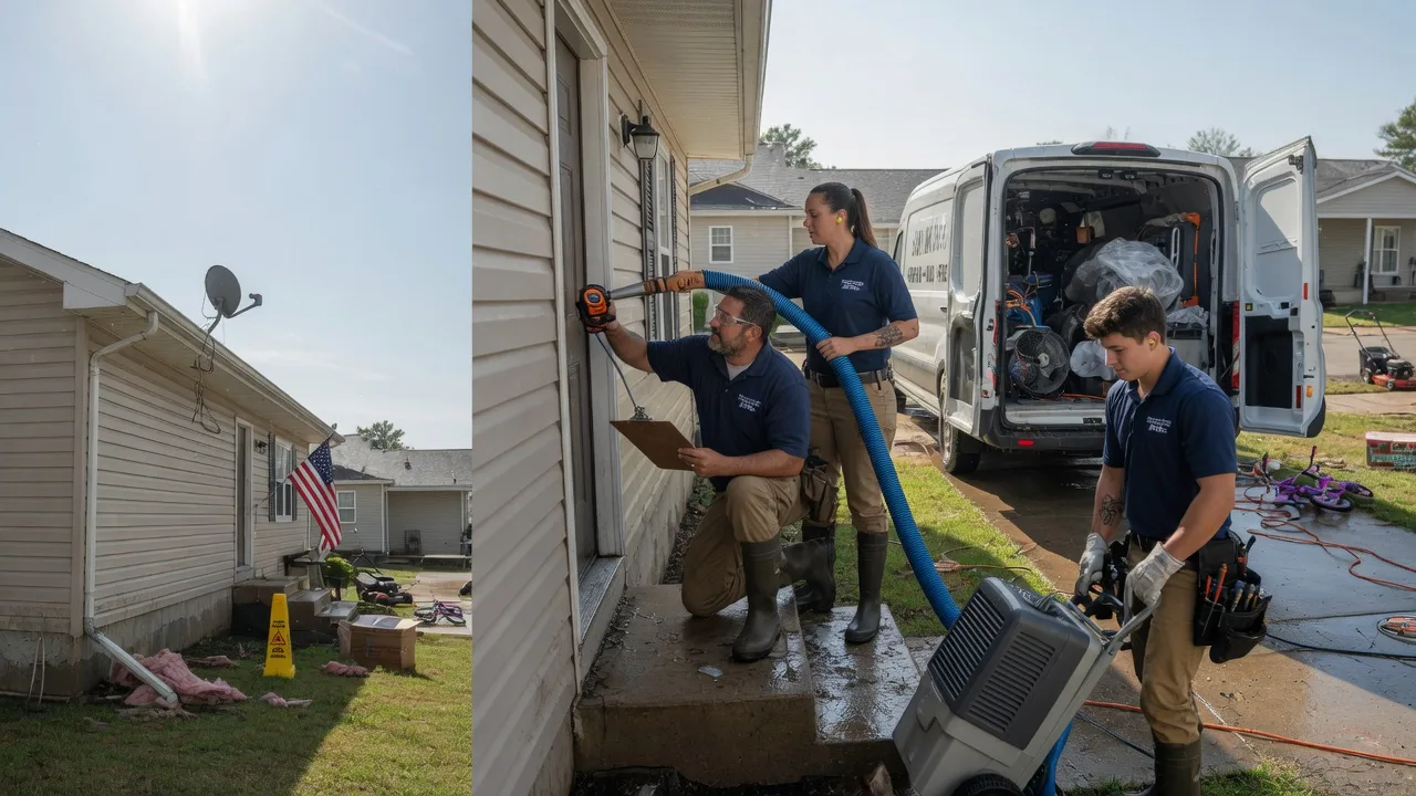 Ceiling Water Damage Restoration in Hope, IN near me